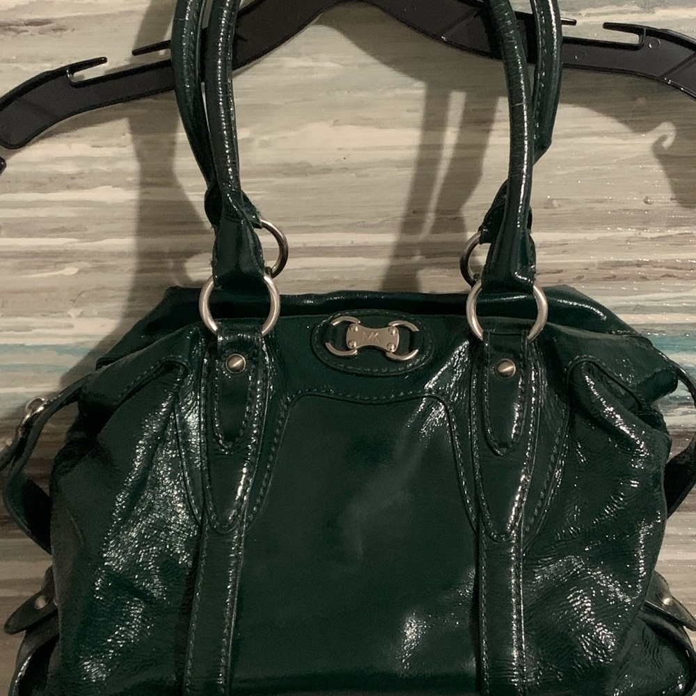 Michael Kors Patent Leather Green Small satchel